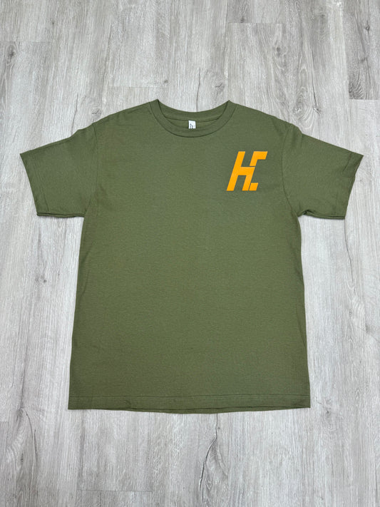 Heat Check Tee Olive/Orange