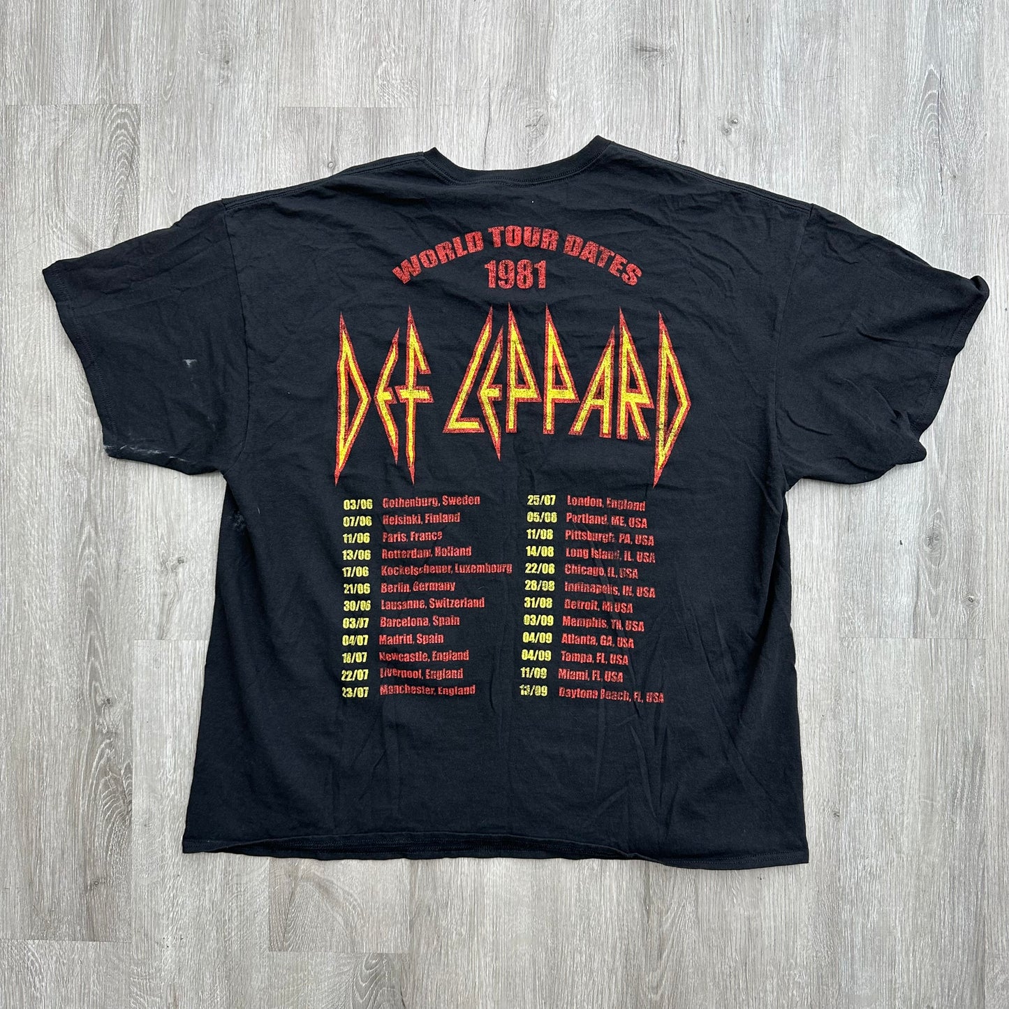 Def Leppard Tour Tee Sz XXXL (Vintage)