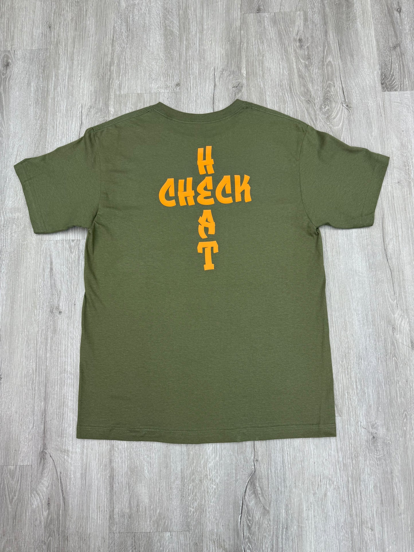 Heat Check Tee Olive/Orange