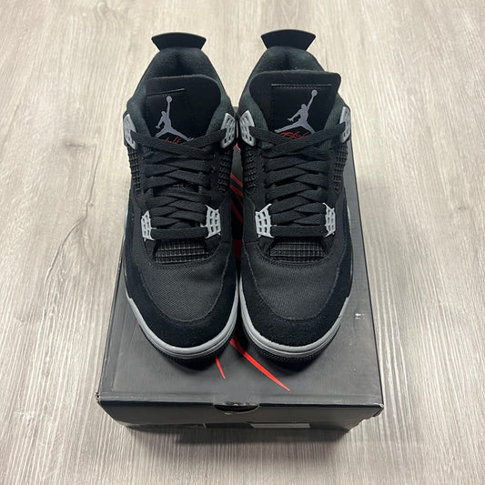 Jordan 4 Black Canvas Sz 9 (Preowned)