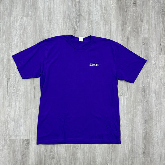 Supreme Fighter Tee Purple Sz XL