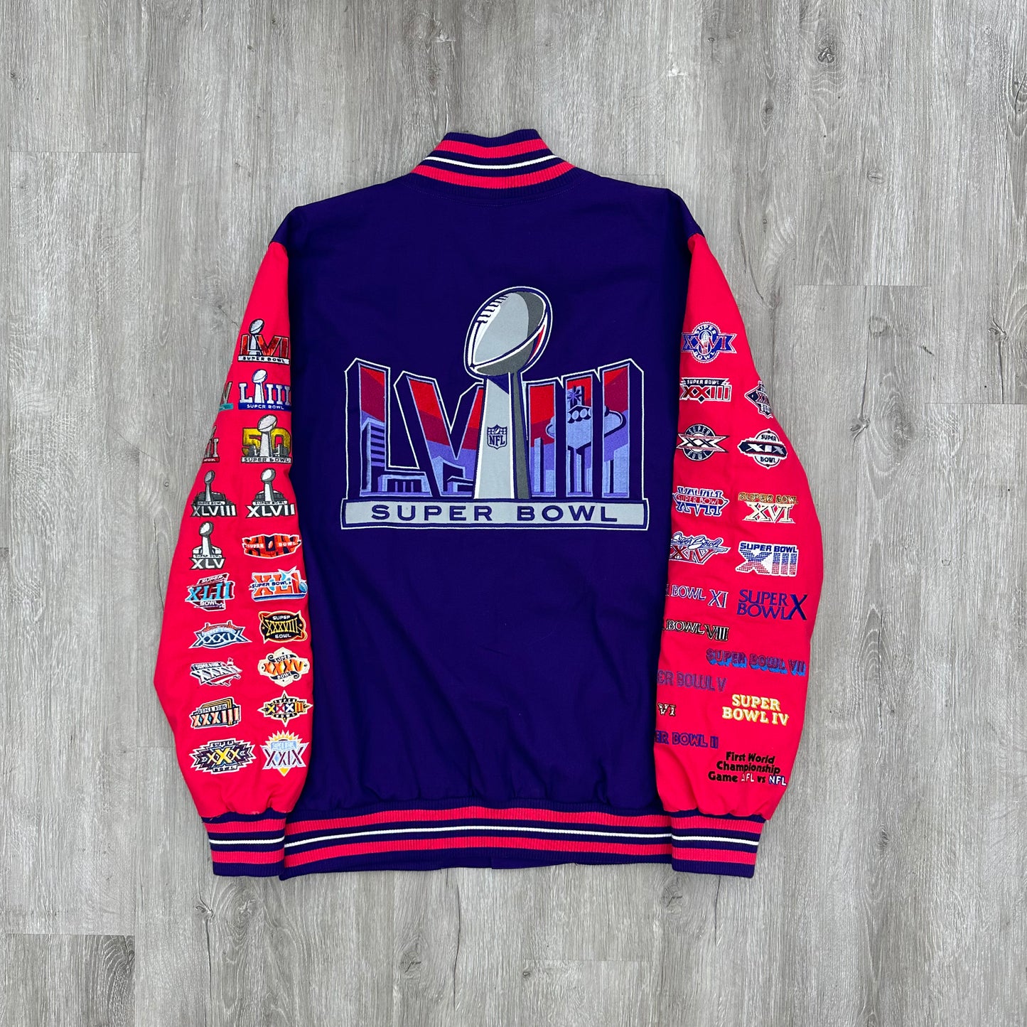 2024 Super Bowl 58 Letterman Jacket Sz XL