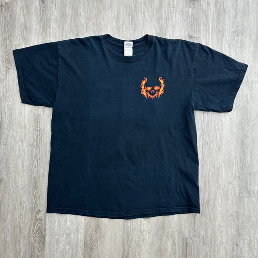 Chevy Flaming Skull Tee Sz XL (Vintage)