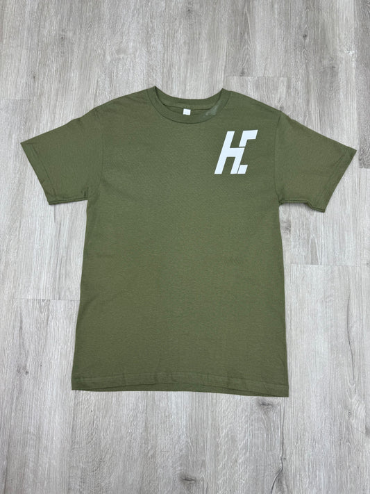 Heat Check Tee Olive/White